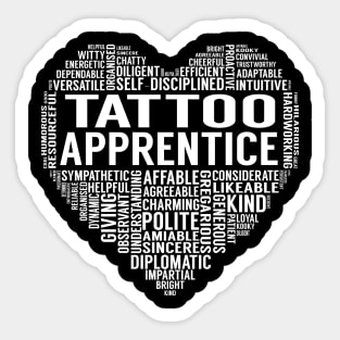 Tattoo Apprentice Heart Sticker